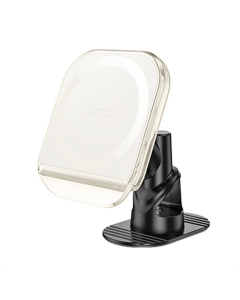 Держатель для автомобиля Hoco H43 Crystal ring magnetic Белый (White)