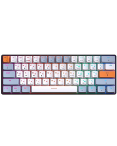 Клавиатура GamePro MK130R с красными переключателями Hot-Swap RGB черного цвета.