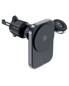 Автотримач Acefast D18 2in1 in-car з бездротовою зарядкою Чорний (Black)