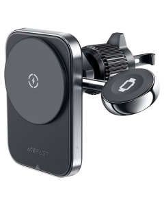 Автотримач Acefast D18 2in1 in-car з бездротовою зарядкою Чорний (Black)