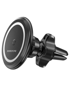 Автотримач Borofone BH45 магнітний (PD 15W) з бездротовою зарядкою Чорний (Black)
