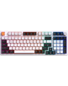 Клавіатура GamePro MK170W Red з Hot-Swap RGB Біла (White)