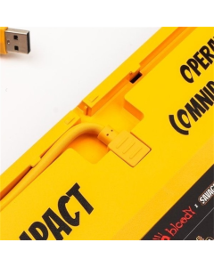 Клавиатура Bloody AT87 RGB Renegade Черная (Черно-желтая)