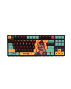 Клавиатура Bloody AT87 RGB Renegade Черная (Черно-желтая)