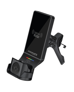 Зарядний пристрій бездротовий Promate MagDrive-Trio MagSafe Чорний (Black)