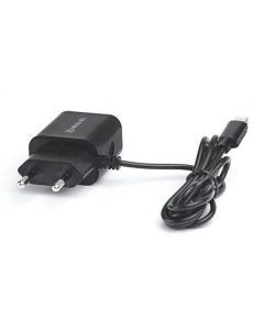 Зарядний пристрій REAL-EL CH-217 (USB, 2.1A) + кабель Lightning Чорний (Black)