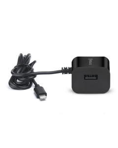 Зарядний пристрій REAL-EL CH-217 (USB, 2.1A) + кабель Lightning Чорний (Black)