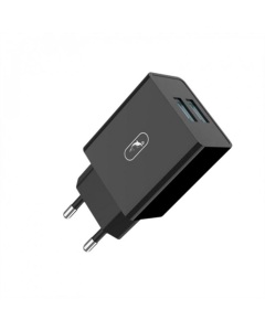 Зарядний пристрій SkyDolphin SC30 (2USB, 2.1A) Чорний (Black)