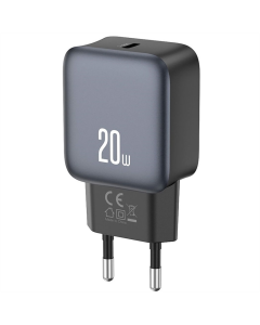 Зарядний пристрій XO L153 (USB-С, 3A) 20W Чорний (Black)