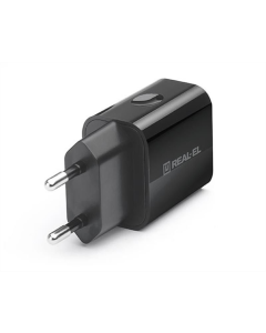 Зарядное устройство REAL-EL CH-210 (2USB, 2.1A) Черное (Black)