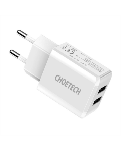 Зарядное устройство Choetech (2USBх2A) (C0030) Белый (White)