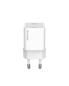 Зарядний пристрій ColorWay GaN Mini 20W PD Port PPS USB-C (CW-CHS059PD-WT) Білий (White)