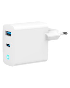 Зарядний пристрій Gembird (1USBх3A + 1USB-Cх3A) (TA-UC-PDQC30L-W-01) Білий (White)