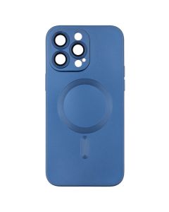 Чохол накладка для iPhone 14 Pro Max MagSafe Colors 2 + Camers Protection Синя (Dark Blue)