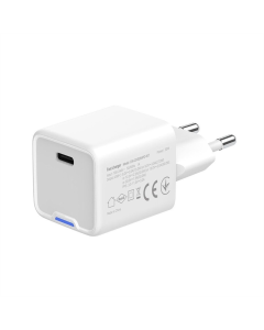 Зарядний пристрій ColorWay GaN Mini 30W PD Port PPS USB-C (CW-CHS054PD-WT) Білий (White)