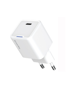 Зарядний пристрій ColorWay GaN Mini 30W PD Port PPS USB-C (CW-CHS054PD-WT) Білий (White)