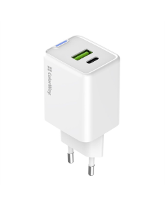 Зарядний пристрій ColorWay GaN Mini 45W PD Port PPS USB (Type-C PD + USB QC4.0) (CW-CHS060PD-WT) Білий (White)