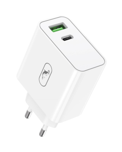 Зарядний пристрій SkyDolphin SC10 High Power PD 65W+QC3.0 (SDMZP-000188) Білий (White)
