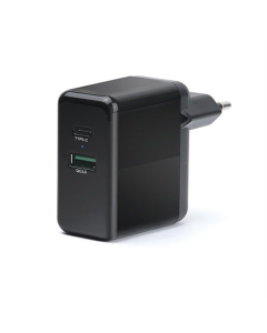 Зарядное устройство REAL-EL CH-350 QC3.0 (2USB, 3A) Черное (Black)