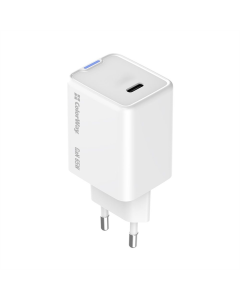 Зарядний пристрій ColorWay GaN Mini 65W PD Port PPS USB-C (CW-CHS049PD-WT) Білий (White)