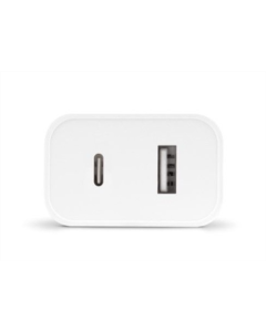 Зарядний пристрій Ttec SmartCharger Duo PD USB-C/USB-A 32Вт (2SCS24B) Білий (White)