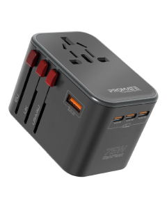 Зарядний пристрій Promate TripMate-GaN75 75W Чорний (Black)