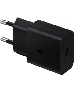 Зарядний пристрій SAMSUNG 15W Power Adapter EP-T1510XBEGEU + кабель Type-C Чорний (Black)