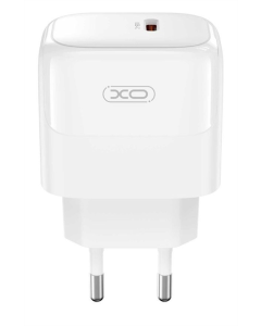 Зарядний пристрій XO L136 - 20W PD Single port USB-C Білий (White)