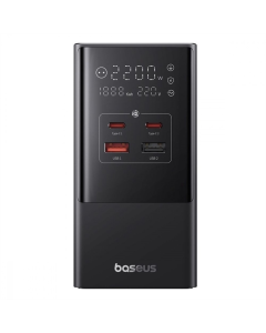 Сетевой фильтр Baseus Power Combo Tower Digital (3*AC+2*USB+2*Type-C 35W 1.5м) Черный (Black)