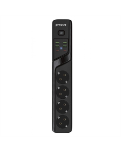 Мережевий фільтр Proove Power Strip P-04 (4 розетки + 4 USB + 2 Type-C) 2М Чорний (Black)