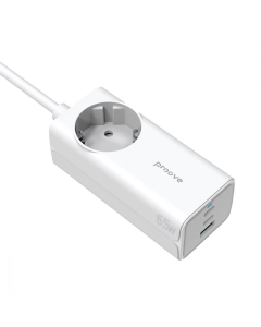 Мережевий фільтр Proove Power Strip PD-02 65W (2 Type-C + 1USB) Білий (white)