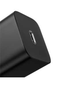 Зарядний пристрій Baseus Super Si Quick Charger 20W (1USB-C) + кабель Type-C to Lightning Чорний (Black)