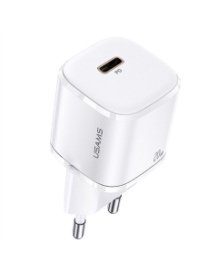 Зарядний пристрій Usams US-CC124 T36 20W Super Si (1USB-C) Білий (White)
