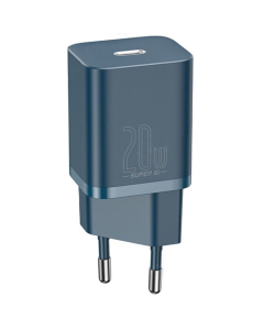 Зарядний пристрій Baseus Super Si Quick Charger 20W (1USB-C) (CCSUP-B) Синій (blue)