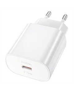 Зарядний пристрій Hoco N22 Jetta PD25W (1USB-C) Білий (White)