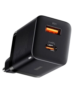Зарядний пристрій Baseus Super Si Pro Quick Charger 30W (1USB-A/1C) (CCSUPP-E) Чорний (Black)