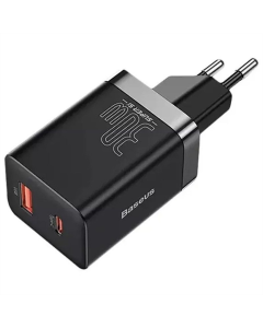 Зарядний пристрій Baseus Super Si Pro Quick Charger 30W (1USB-A/1C) (CCSUPP-E) Чорний (Black)