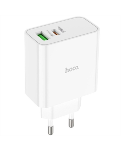 Зарядное устройство Hoco C113A Awesome PD65W (1USB-A/1C) Белый (White)