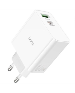 Зарядное устройство Hoco C113A Awesome PD65W (1USB-A/1C) Белый (White)