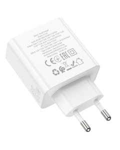 Зарядное устройство Hoco C113A Awesome PD65W (1USB-A/1C) Белый (White)