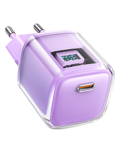 Зарядний пристрій Acefast A53 Sparkling series PD30W GaN (1USB-C) Фіолетовий (Alfalfa Purple)