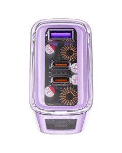 Зарядний пристрій Acefast A45 Exploration series PD65W GaN (1USB-A/2C) Фіолетовий (Purple Alfalfa)