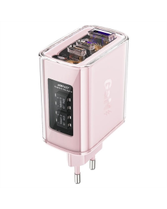 Зарядное устройство Acefast A45 серии Exploration PD65W GaN (1USB-A/2C) Красное (Цветущая вишня)