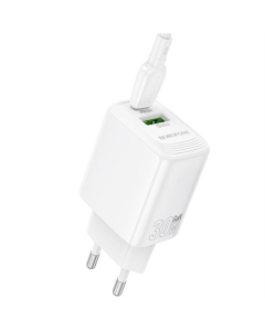Зарядное устройство Borofone BA71A PD20W (1USB-C) Белый (White)