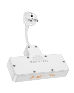 Зарядний пристрій Hoco AC12A Reise (PD30W/1C3A) + Socket Чорний (Black)