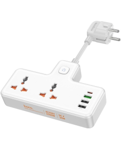 Зарядний пристрій Hoco AC12A Reise (PD30W/1C3A) + Socket Білий (White)