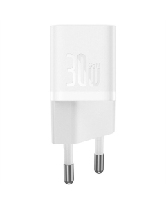 Зарядний пристрій Baseus GaN5 Fast Charger (mini) PD30W (1USB-C) (CCGN070) Білий (White)