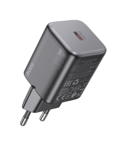 Зарядний пристрій Hoco N40 Mighty PD20W (1USB-C) Чорний (Black)