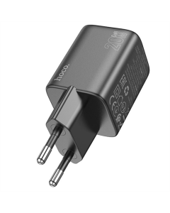 Зарядний пристрій Hoco N41 Almighty PD20W+QC3.0 (1USB-A/1C) Чорний (Black)