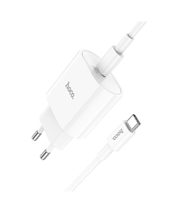 Зарядное устройство Hoco C94A Metro PD20W (1USB-C) + кабель Type-C to Type-C Белый (White)